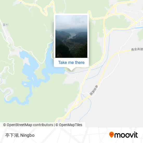 亭下湖 map