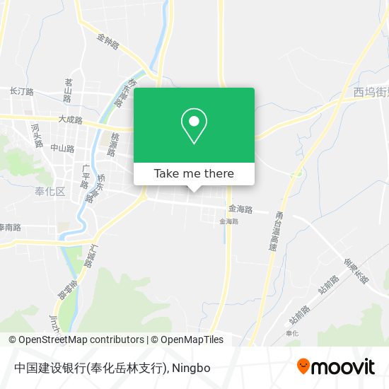 中国建设银行(奉化岳林支行) map