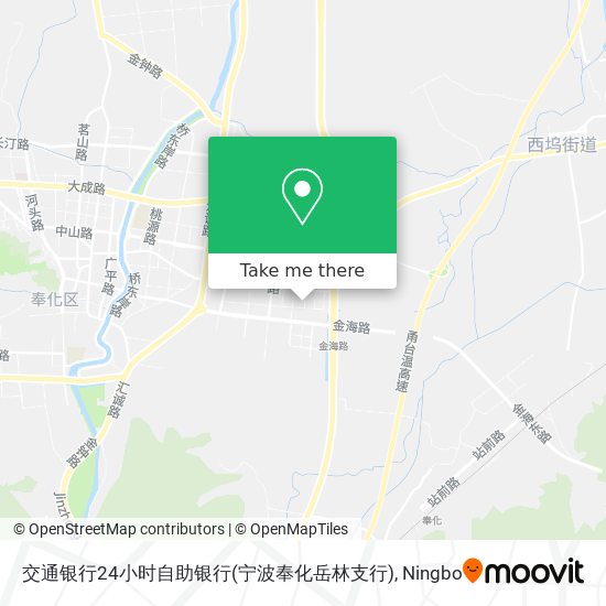 交通银行24小时自助银行(宁波奉化岳林支行) map