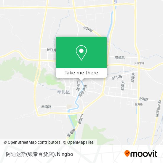 阿迪达斯(银泰百货店) map