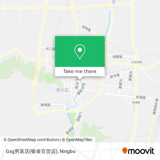 Gxg男装店(银泰百货店) map