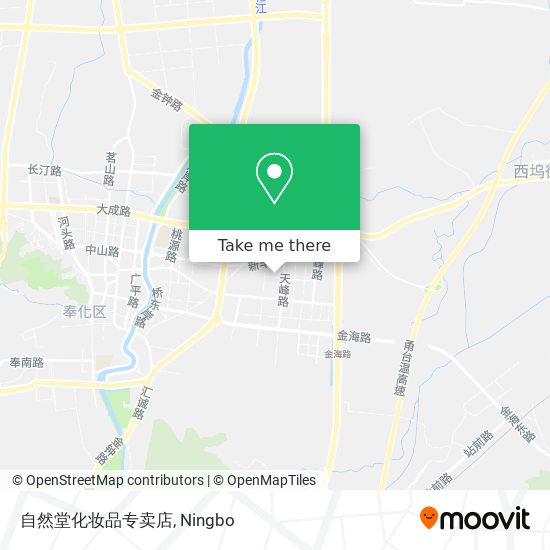 自然堂化妆品专卖店 map