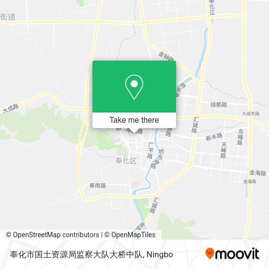 奉化市国土资源局监察大队大桥中队 map