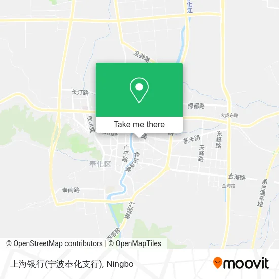 上海银行(宁波奉化支行) map