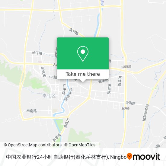 中国农业银行24小时自助银行(奉化岳林支行) map
