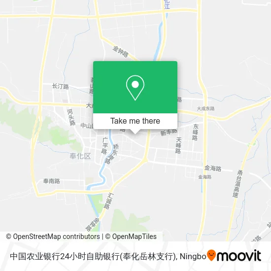 中国农业银行24小时自助银行(奉化岳林支行) map
