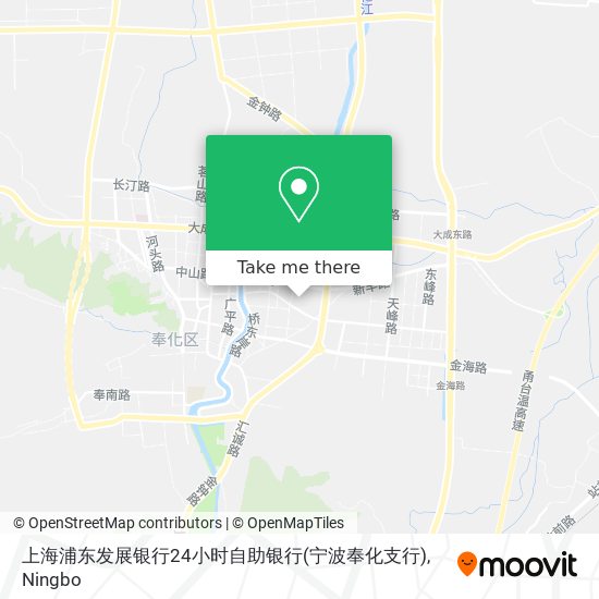 上海浦东发展银行24小时自助银行(宁波奉化支行) map
