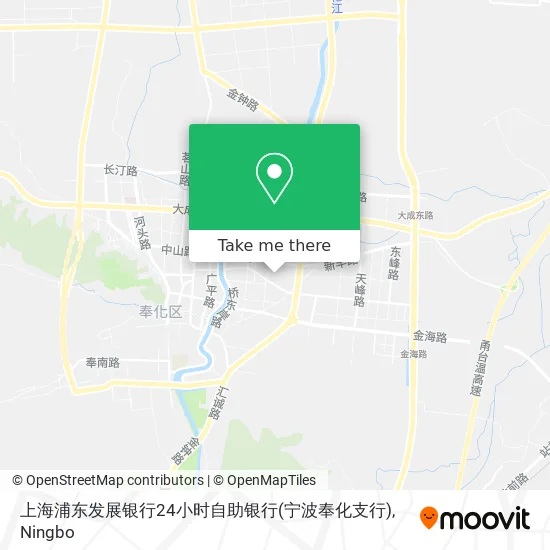 上海浦东发展银行24小时自助银行(宁波奉化支行) map