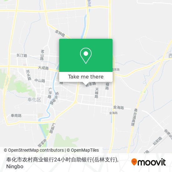 奉化市农村商业银行24小时自助银行(岳林支行) map