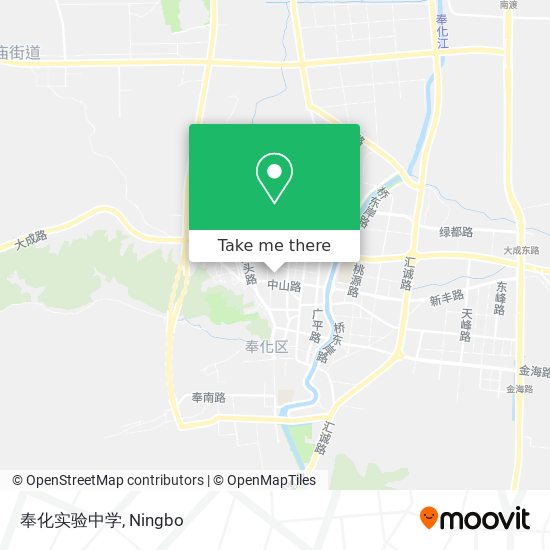 奉化实验中学 map