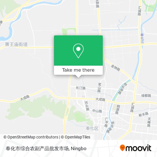 奉化市综合农副产品批发市场 map
