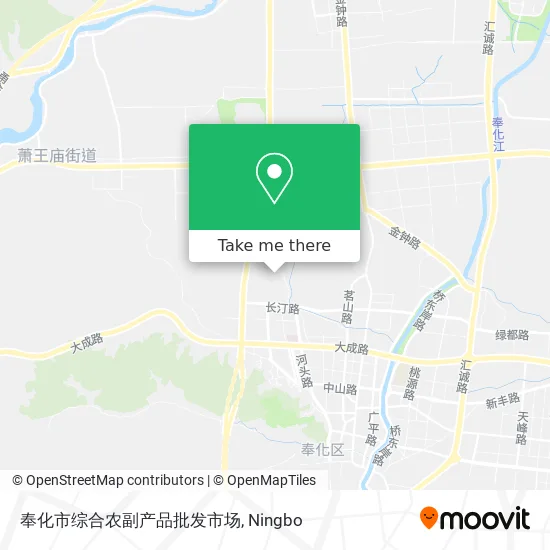 奉化市综合农副产品批发市场 map