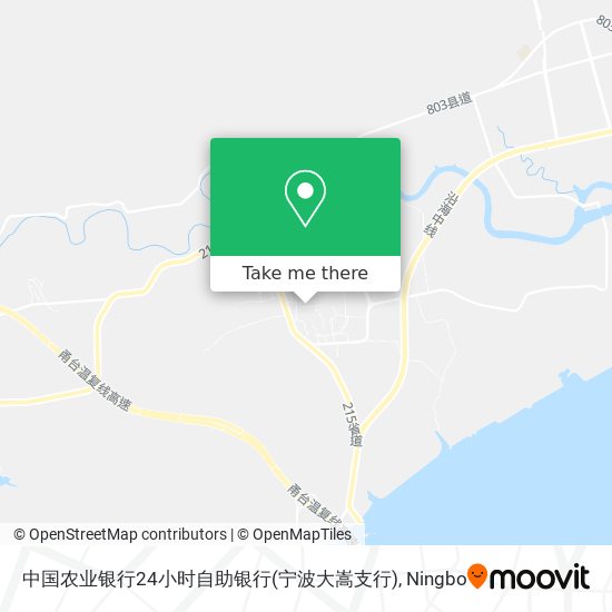 中国农业银行24小时自助银行(宁波大嵩支行) map