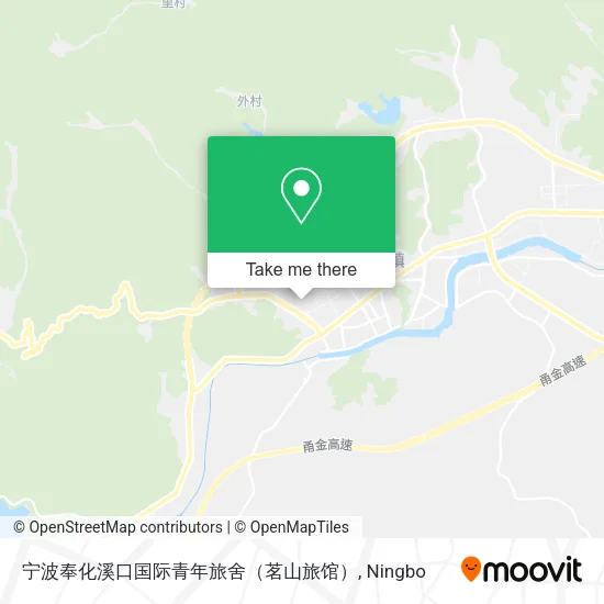 宁波奉化溪口国际青年旅舍（茗山旅馆） map