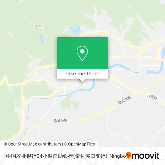 中国农业银行24小时自助银行(奉化溪口支行) map