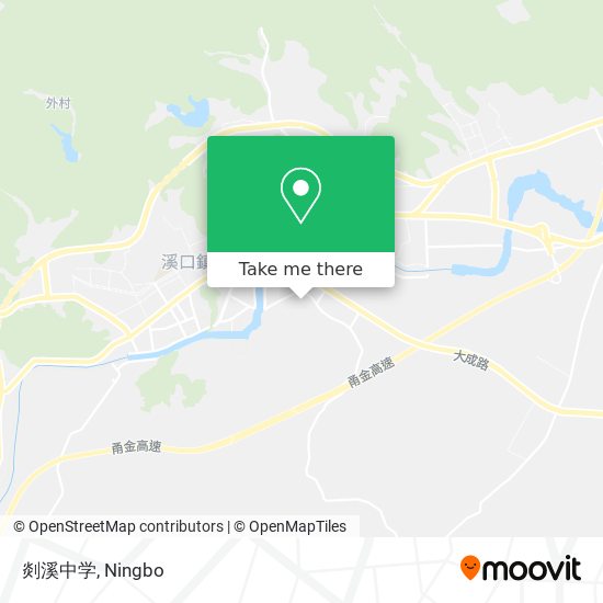 剡溪中学 map