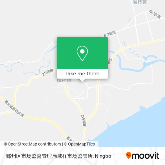 鄞州区市场监督管理局咸祥市场监管所 map