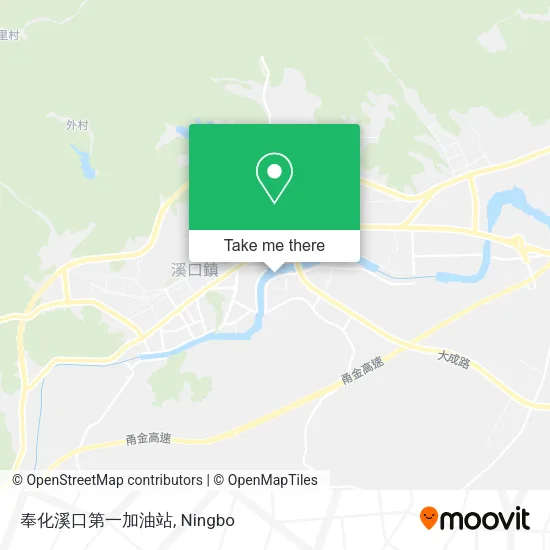 奉化溪口第一加油站 map