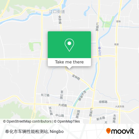 奉化市车辆性能检测站 map