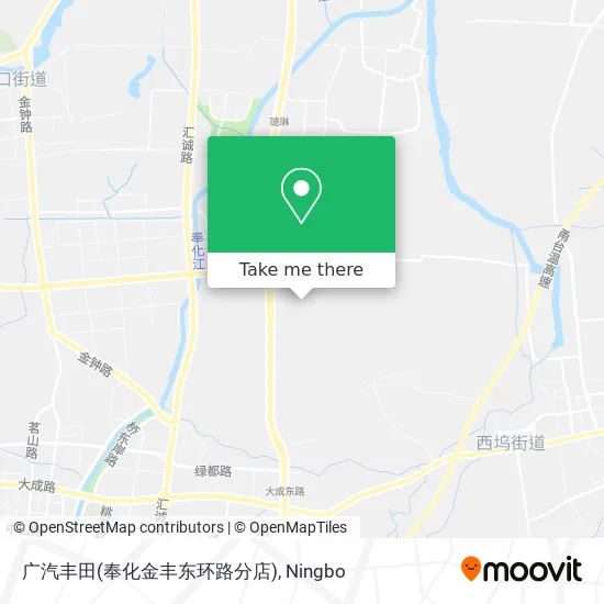 广汽丰田(奉化金丰东环路分店) map