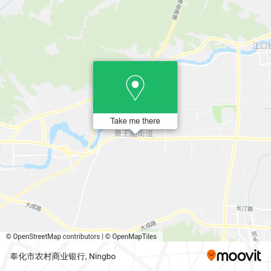 奉化市农村商业银行 map