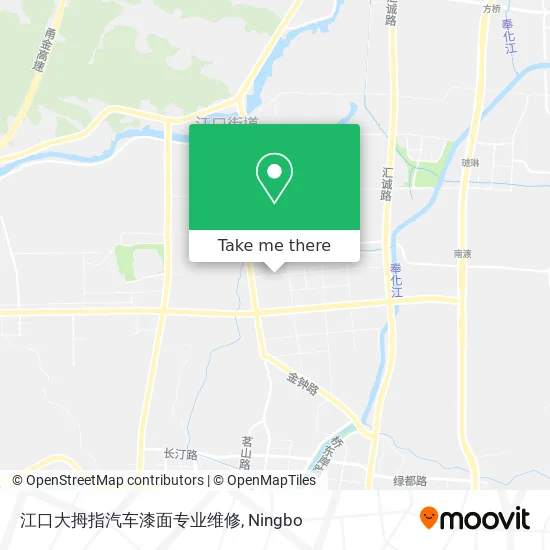 江口大拇指汽车漆面专业维修 map