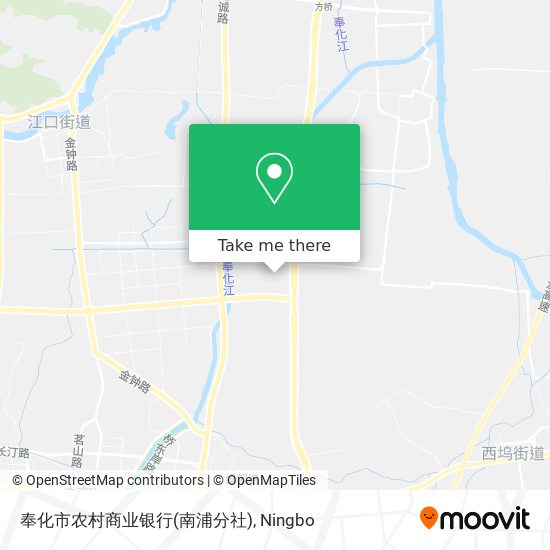 奉化市农村商业银行(南浦分社) map