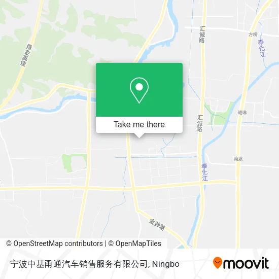 宁波中基甬通汽车销售服务有限公司 map