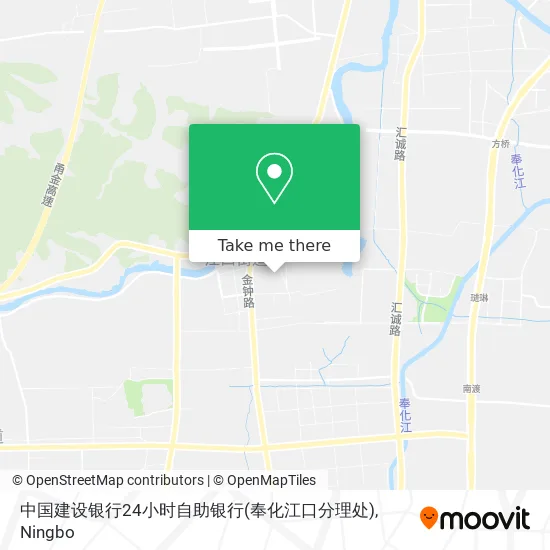 中国建设银行24小时自助银行(奉化江口分理处) map