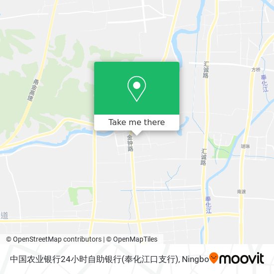 中国农业银行24小时自助银行(奉化江口支行) map