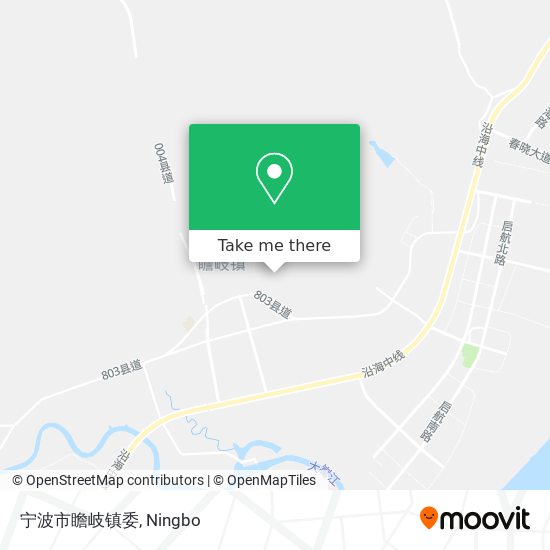 宁波市瞻岐镇委 map