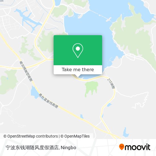 宁波东钱湖随风度假酒店 map