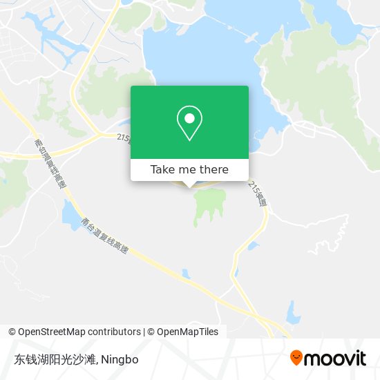 东钱湖阳光沙滩 map