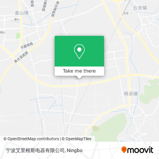 宁波艾里根斯电器有限公司 map