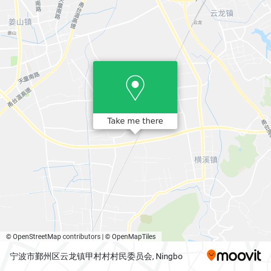 宁波市鄞州区云龙镇甲村村村民委员会 map