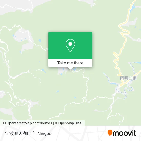 宁波仰天湖山庄 map