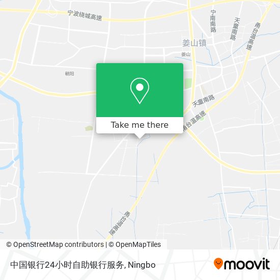 中国银行24小时自助银行服务 map