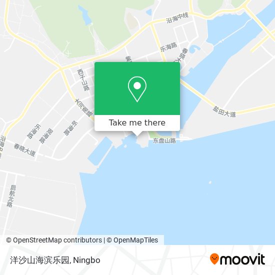 洋沙山海滨乐园 map