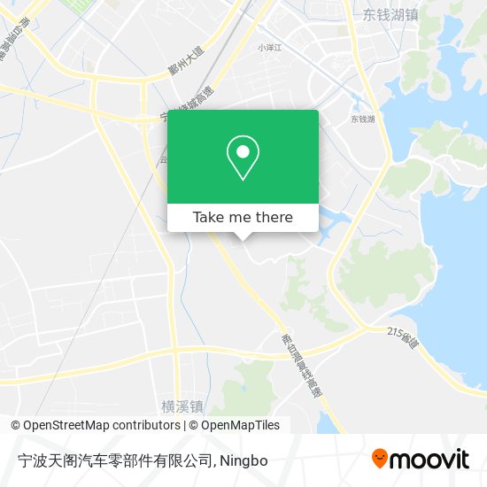 宁波天阁汽车零部件有限公司 map