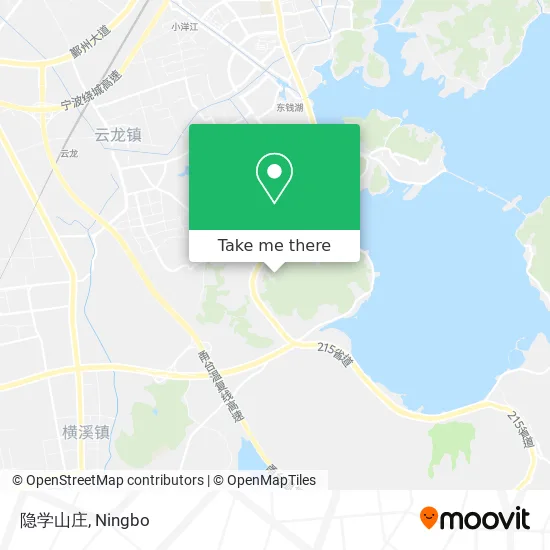 隐学山庄 map