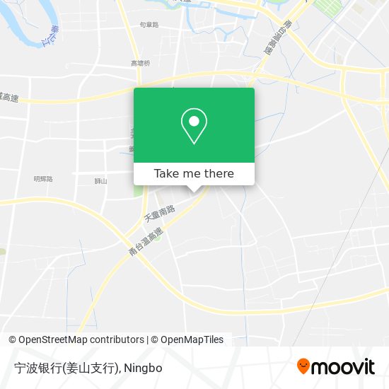 宁波银行(姜山支行) map