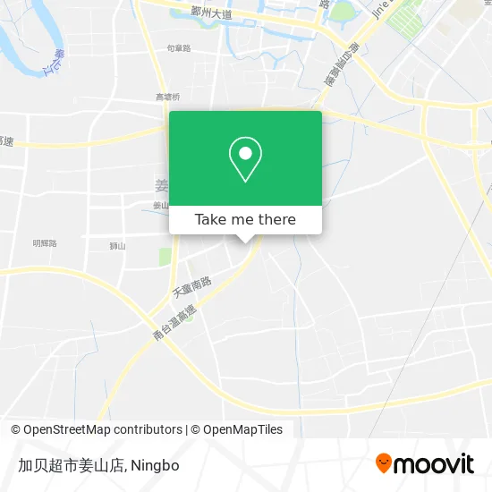 加贝超市姜山店 map