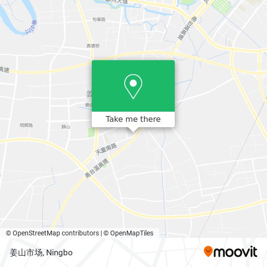 姜山市场 map