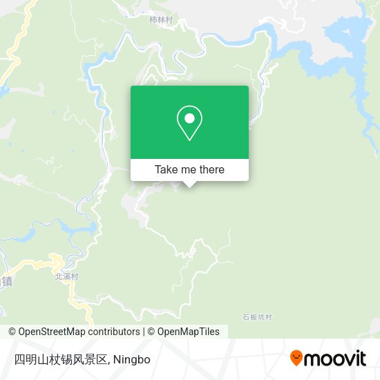 四明山杖锡风景区 map