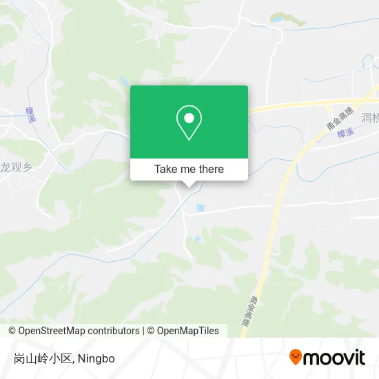 岗山岭小区 map
