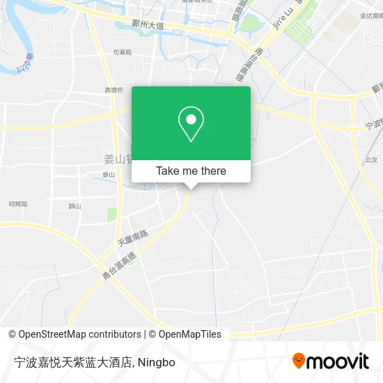 宁波嘉悦天紫蓝大酒店 map