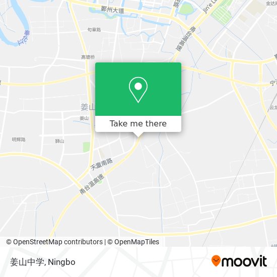 姜山中学 map