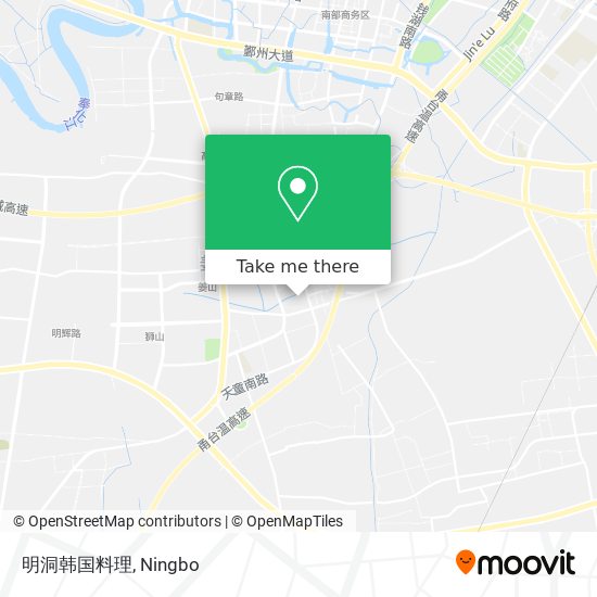 明洞韩国料理 map