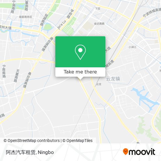 阿杰汽车租赁 map