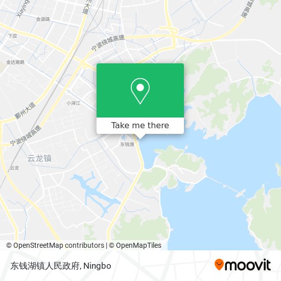 东钱湖镇人民政府 map